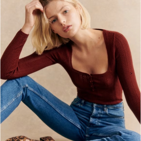 Sezane Blue Women's Jeans - Picture 4 of 8